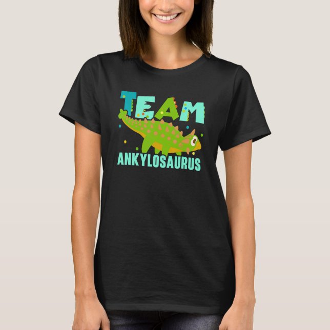 Team Ankylosaurus Future Paleontologist Dinosaur T-Shirt (Vorderseite)