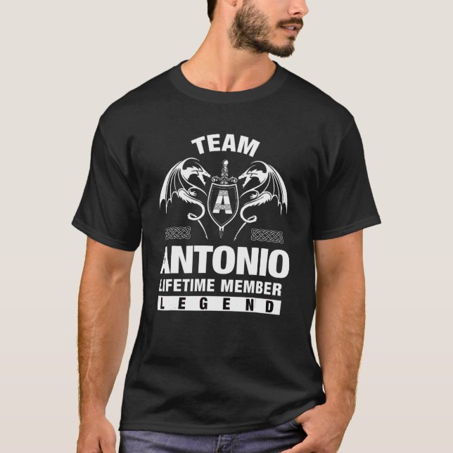 Team Antonio Lifetime Mitglied T-Shirt (Vorderseite)
