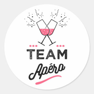 Team Apero Runder Aufkleber