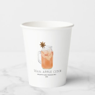 Team Apple Cider Erntedank Fall Pappbecher