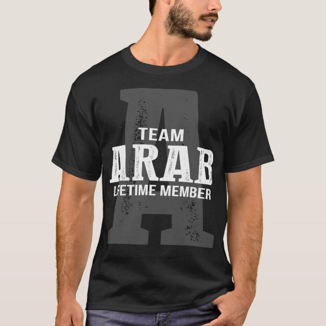 Team ARAB Lifetime-Mitglied T-Shirt (Vorderseite)