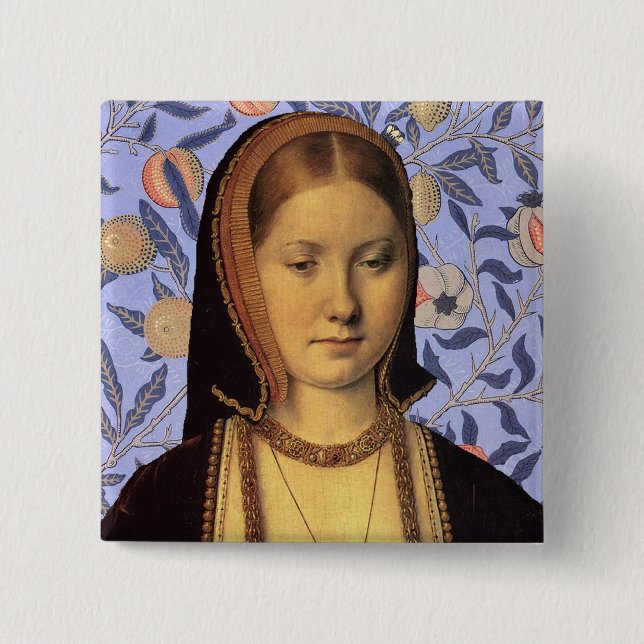 Team Aragon - Portrait Königin Catherine von Arago Button (Vorderseite)