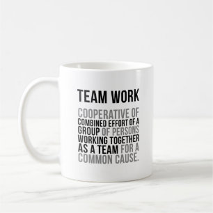 Team-Arbeits-Zitate Kaffeetasse