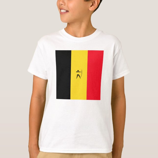 Team Archery Belgien T-Shirt (Vorderseite)