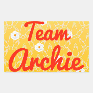 Team Archie Rechteckiger Aufkleber