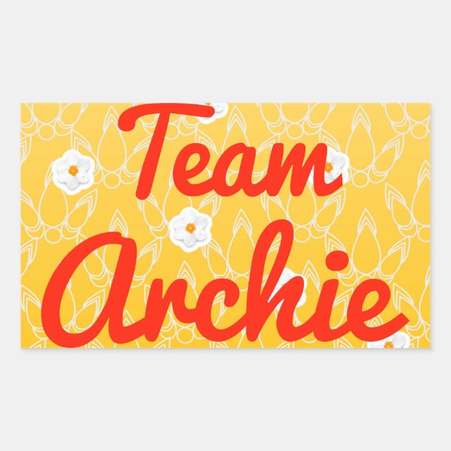 Team Archie Rechteckiger Aufkleber (Vorderseite)