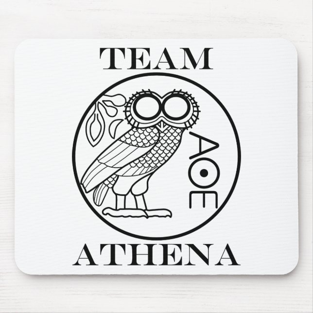 Team Athene (Engravers-Schriftart) Mousepad (Vorne)