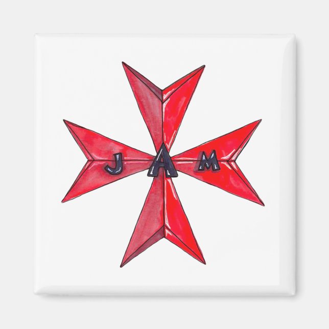 Team Aversa 2021 - 2 Zoll x 2 Zoll Magnet (Vorne)