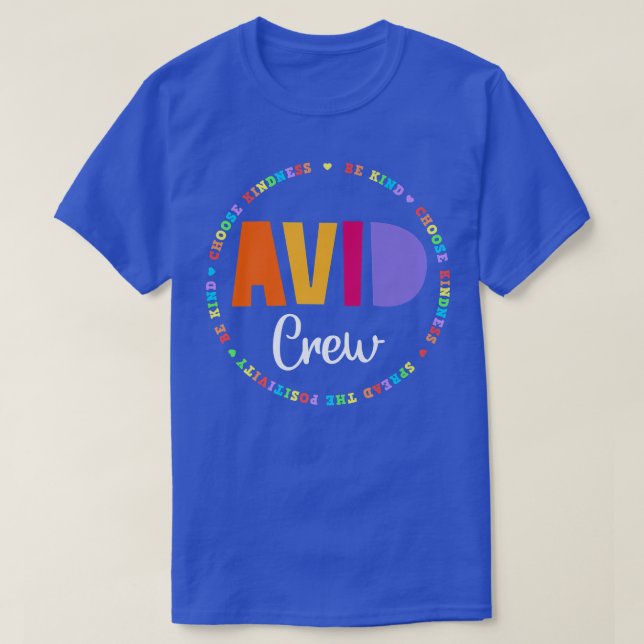 Team AVID Programm Lehrer Lehrer Bewertung Cr T-Shirt (Design vorne)
