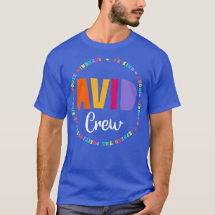 Team AVID Programm Lehrer Lehrer Bewertung Cr T-Shirt