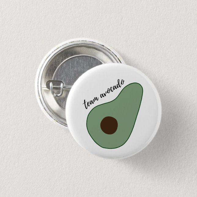 Team Avocado - Button-up Round Abzeichen Button (Vorne & Hinten)