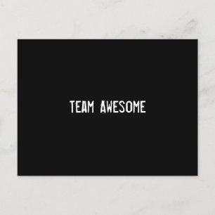 Team Awesome Postkarte