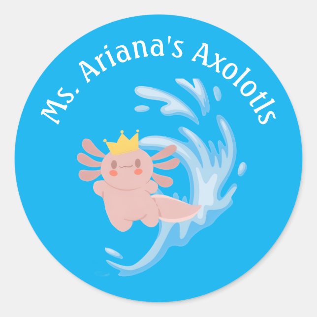 Team Axolotl Aufkleber 1 (Vorderseite)