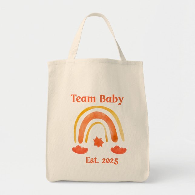 Team Baby Est. 2025 Tragetasche (Vorne)