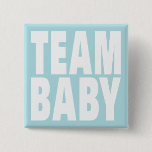 Team Baby on Blue Button