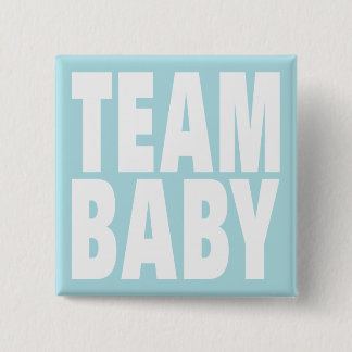 Team Baby on Blue Button