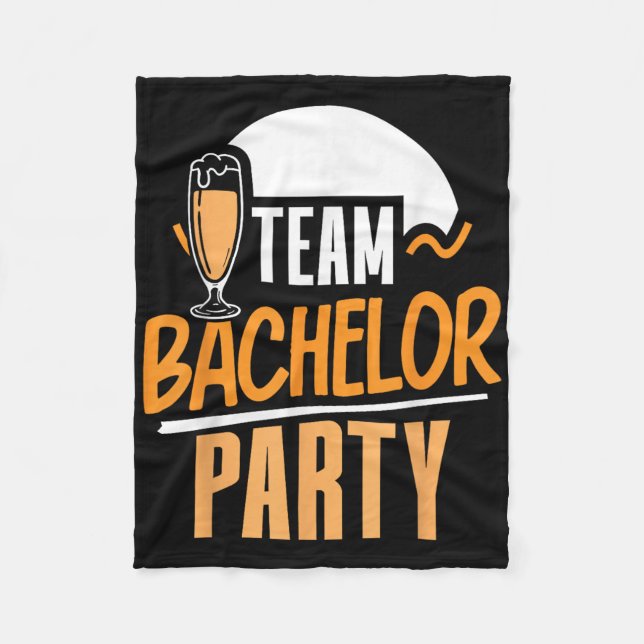 Team Bachelor Party Bride Groom Fleecedecke (Vorderseite)