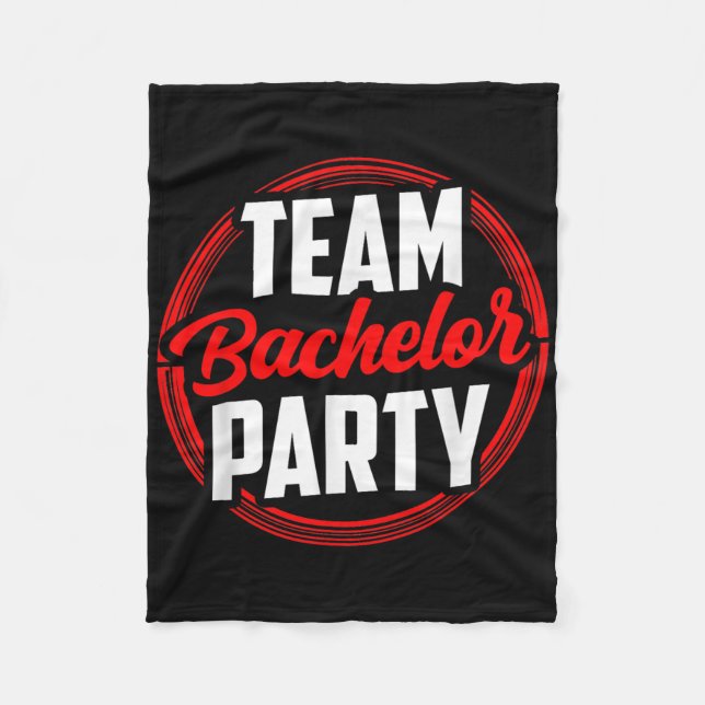 Team Bachelor Party Bride Groom Fleecedecke (Vorderseite)