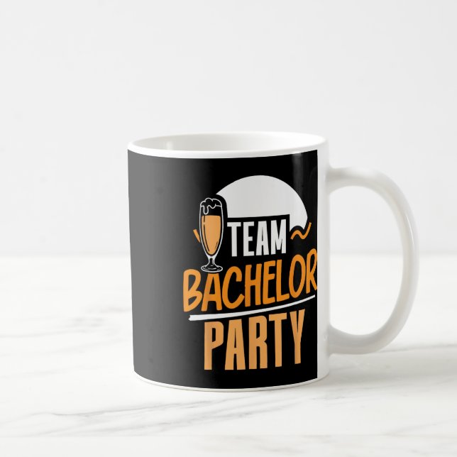 Team Bachelor Party Bride Groom Kaffeetasse (Rechts)