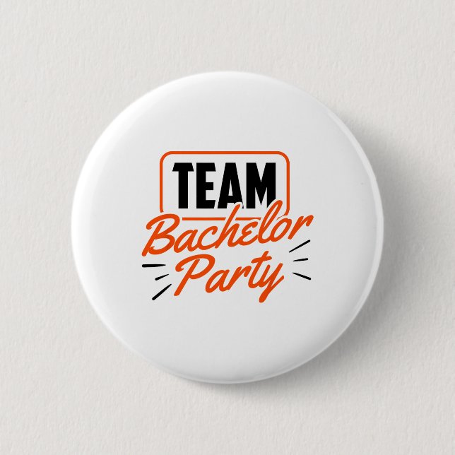Team Bachelor Party Bridge Groom 3 Button (Vorderseite)