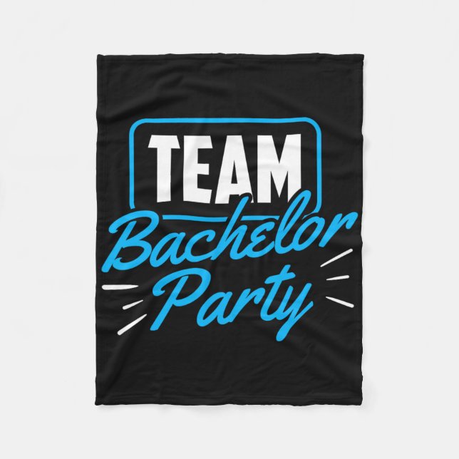 Team Bachelor Party Bridge Groom 5 Fleecedecke (Vorderseite)