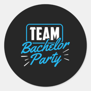 Team Bachelor Party Bridge Groom 5 Runder Aufkleber