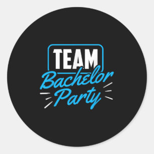 Team Bachelor Party Bridge Raum _1 Runder Aufkleber