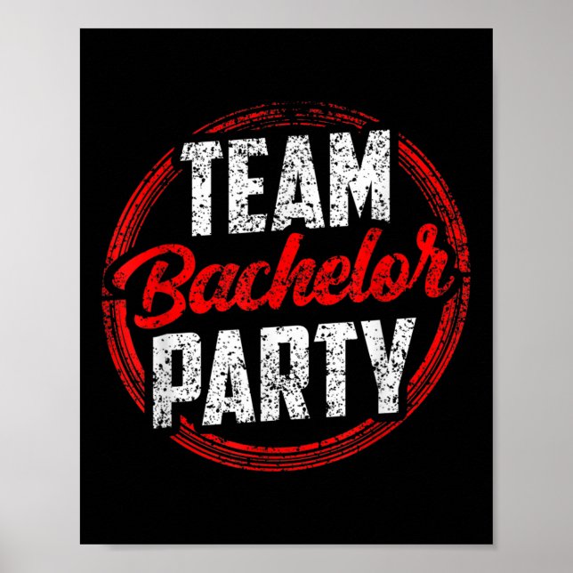 Team Bachelor Party Bridge Raum _2 Poster (Vorne)