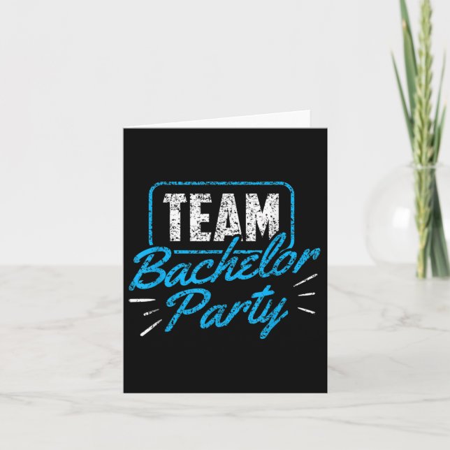 Team Bachelor Party Bridge Raum _3 Karte (Vorderseite)