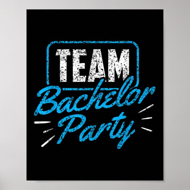 Team Bachelor Party Bridge Raum _3 Poster (Vorne)