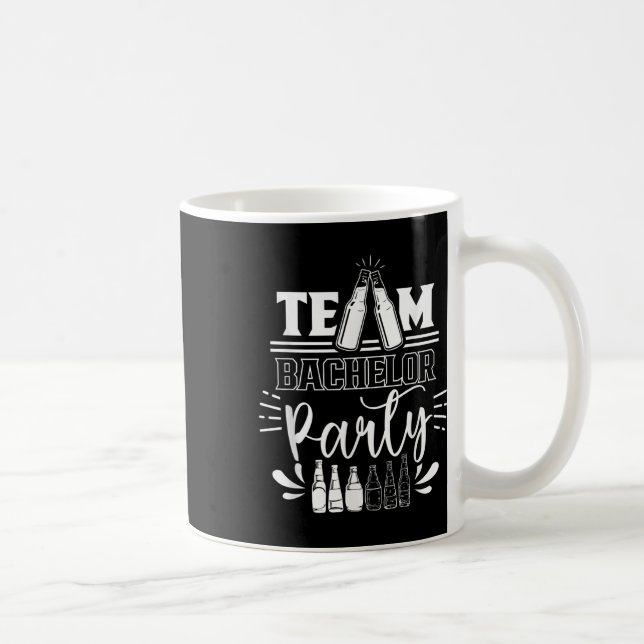 Team Bachelor Party Groom Bridge Kaffeetasse (Rechts)