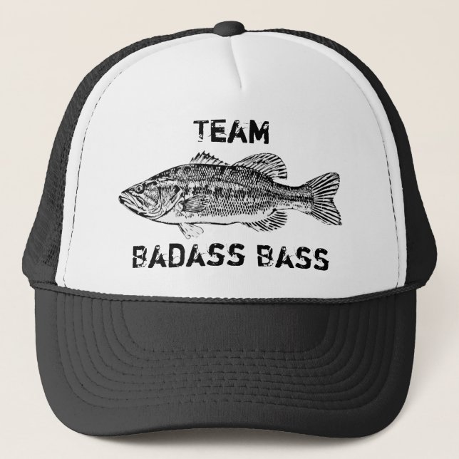 Team Badass Barschangeln Truckerkappe (Vorderseite)
