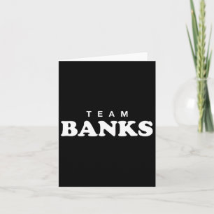 Team Banks Personalisiert Nachname Briom Groom Fam Karte