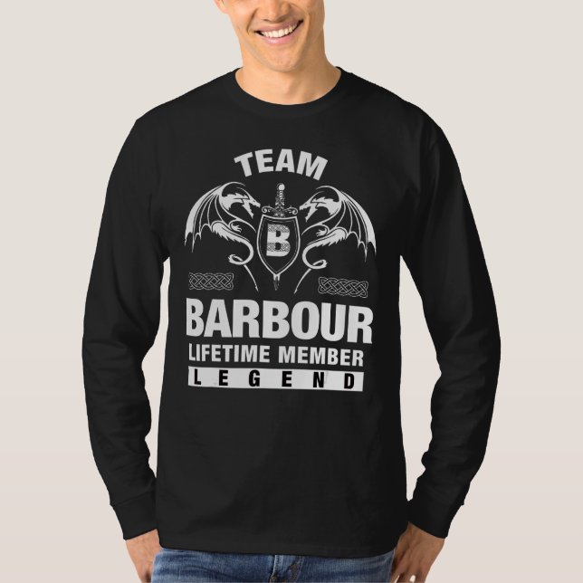 Team Barbour Lifetime Mitglied T-Shirt (Vorderseite)