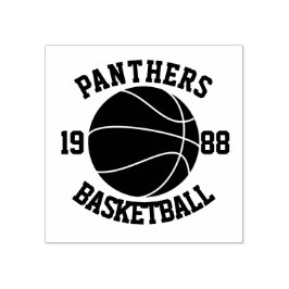 Team Basketball Gummistempel