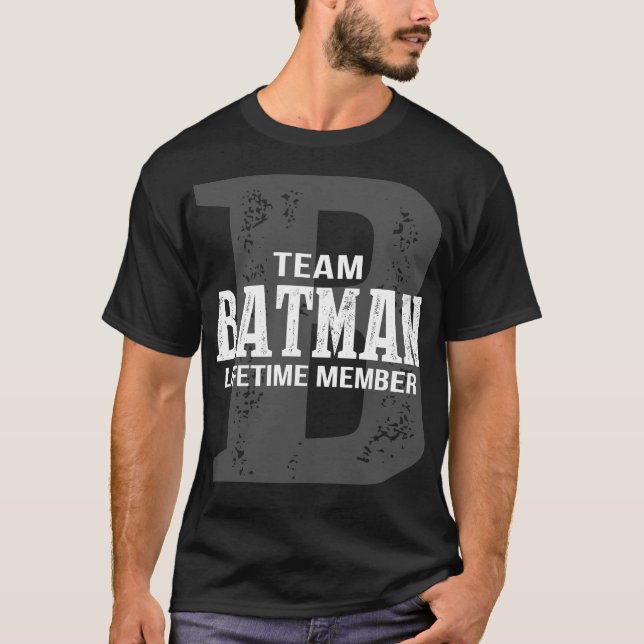 Team BATMAN Lifetime Mitglied T-Shirt (Vorderseite)