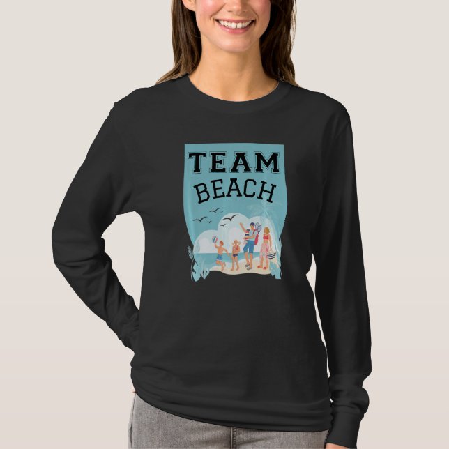 Team Beach Family Premium T-Shirt (Vorderseite)