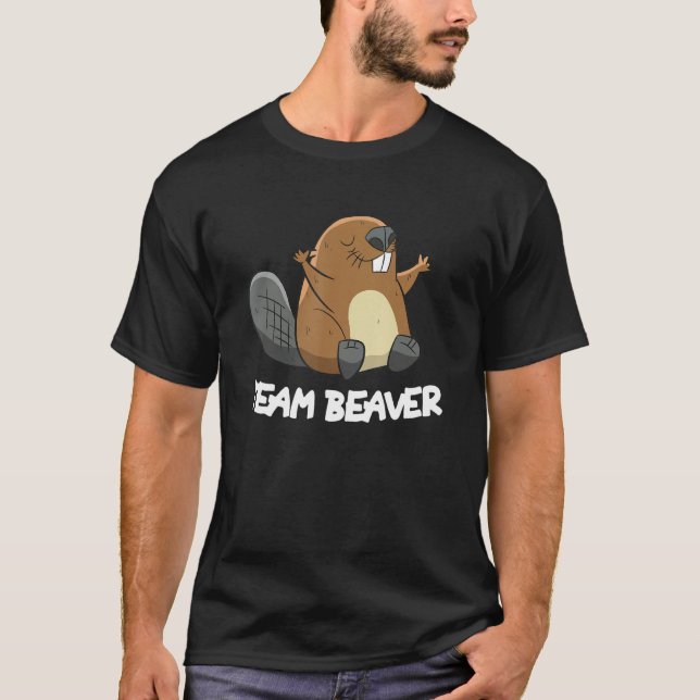 Team Beaver Funny Beaver T-Shirt (Vorderseite)