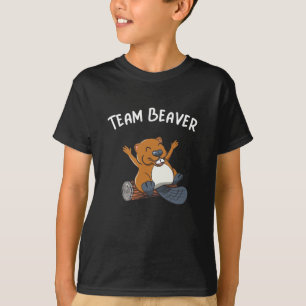 Team Beaver Rodent Animal Funny Beaver T - Shirt