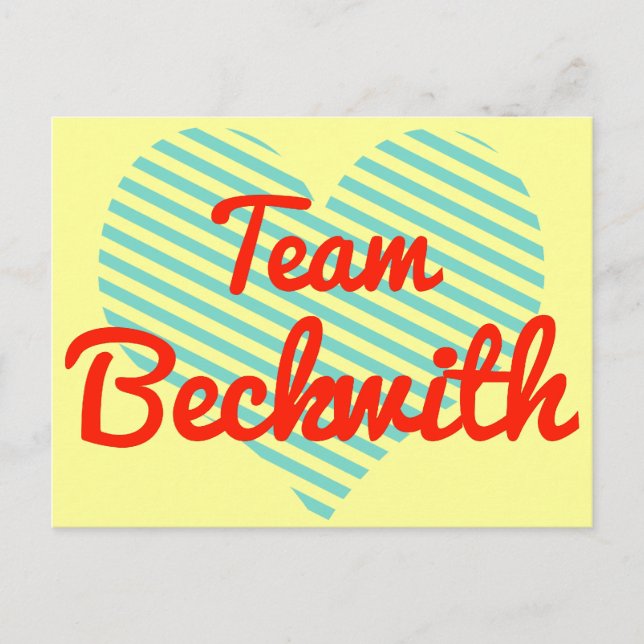 Team Beckwith Postkarte (Vorderseite)