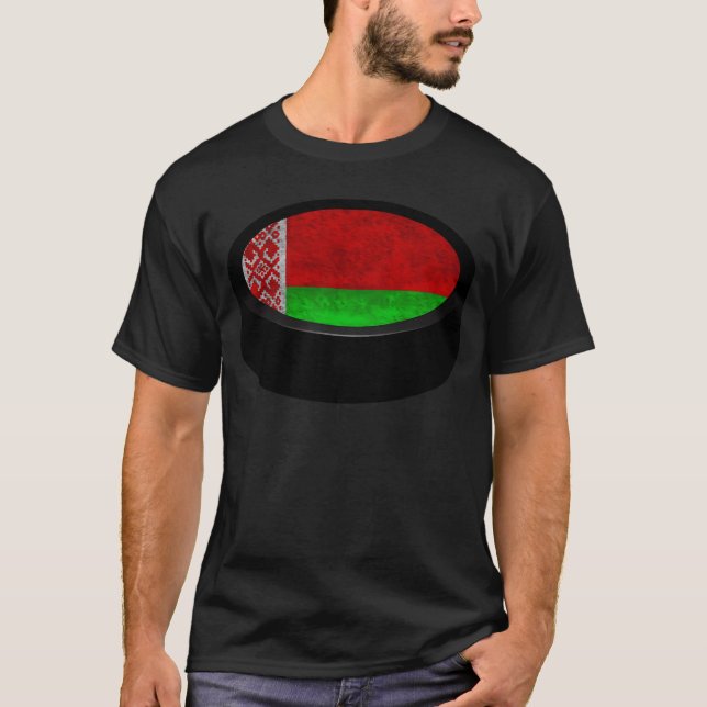 Team Belarus Hockey Puck boy T-Shirt (Vorderseite)