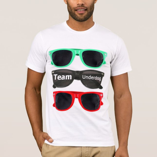 Team-Benachteiligter sunglass T-Stück - Weiß T-Shirt (Vorderseite)
