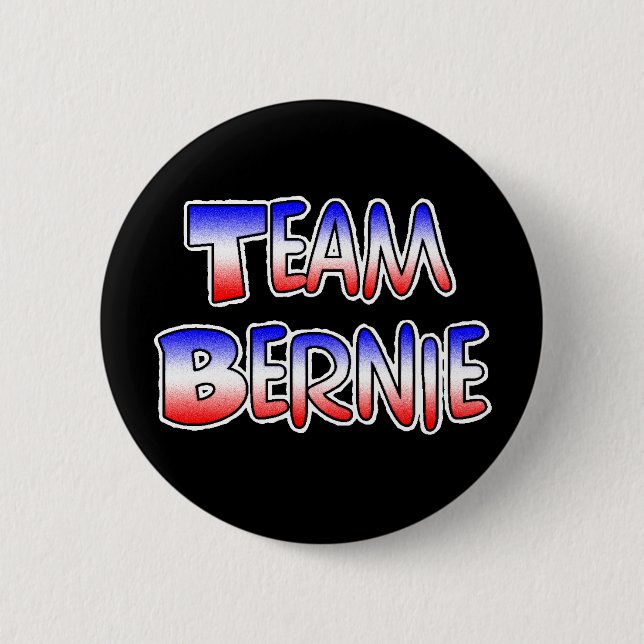 Team Bernie Sanders Patriotic Political Button (Vorderseite)