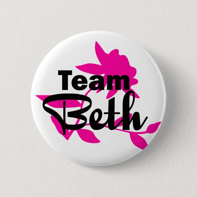 Team Beth Knopf Button (Vorderseite)