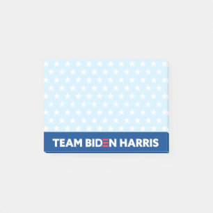 Team Biden Harris Stars Muster Custom Colors Blue Post-it Klebezettel