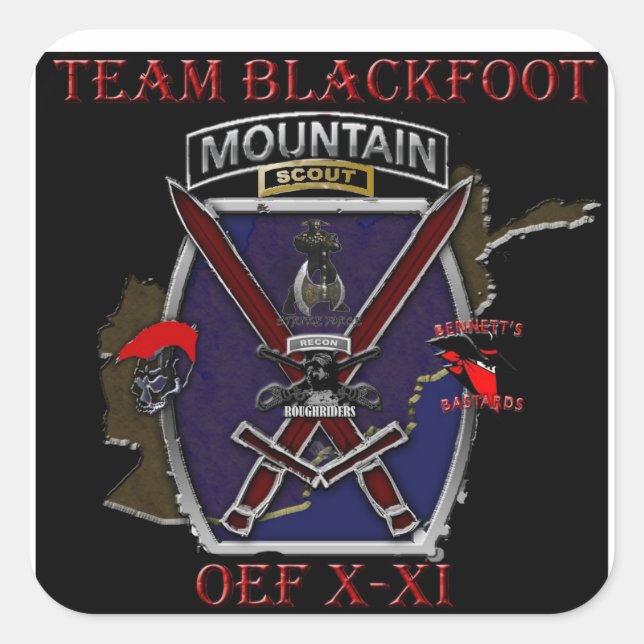 Team Blackfoot Sticker (Vorderseite)
