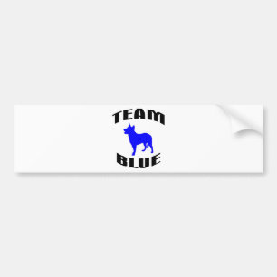 Team-Blau Autoaufkleber