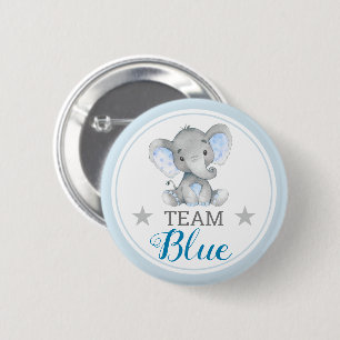 Team Blau Baby Shower Sprinkle Abstimmung Button