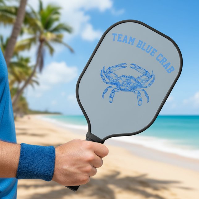 Team Blaue Krabbe Pickleball Schläger (Von Creator hochgeladen)