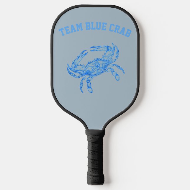 Team Blaue Krabbe Pickleball Schläger (Vorderseite)